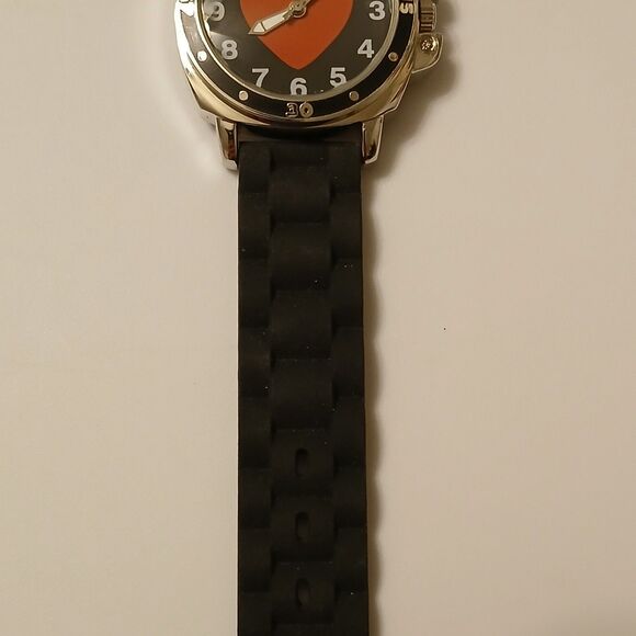 Undee Bandz Women's Heart Accent Dial Black Watch Japan Movt - Picture 12 of 14